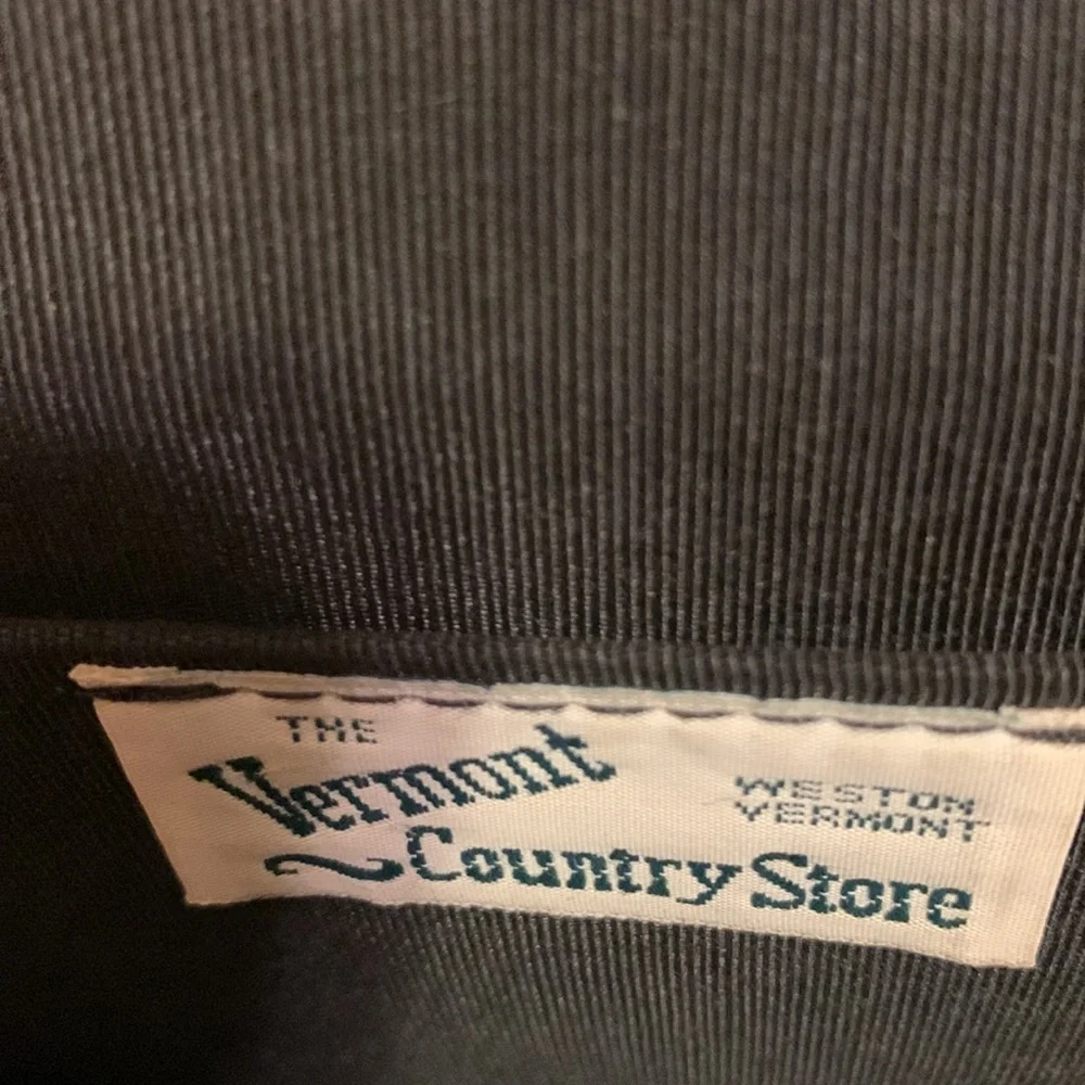 The Vermont Country Store Gray Deerskin Leather Bag
